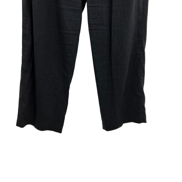 J. Crew Collection Marie Marot Wide-Leg Pant Italian Line Blend Navy Blue 12 - Picture 9 of 13